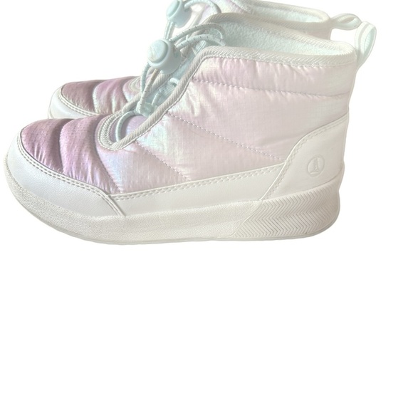 Lands' End Pink and White Boots with Chunky Sole - Picture 2 of 3